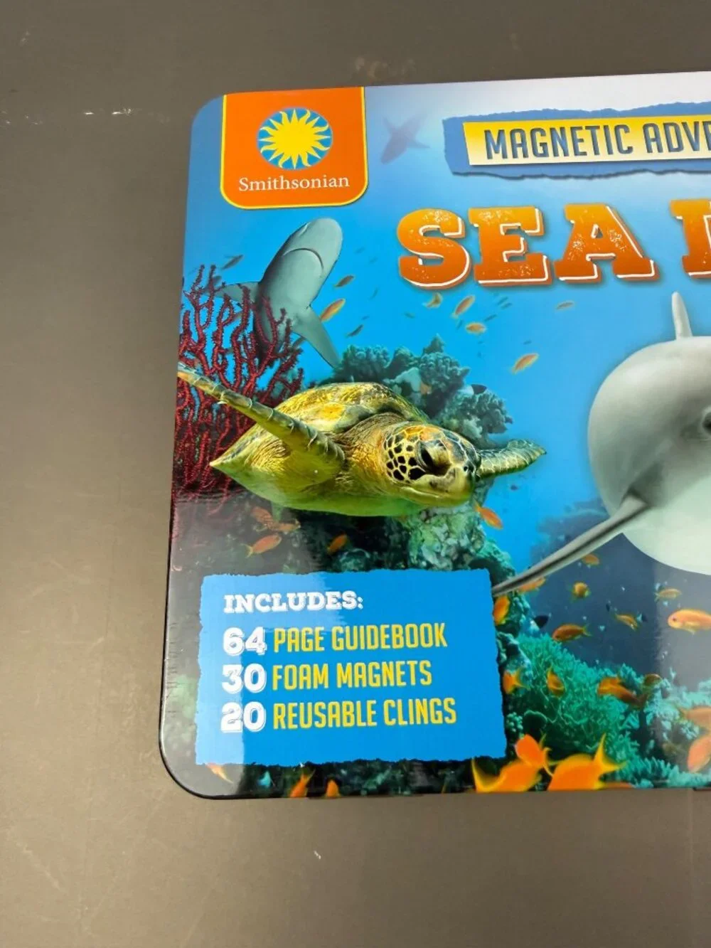 Smithsonian Magnetic Adventures Sea Life Set With Guidebook & Reusable Clings